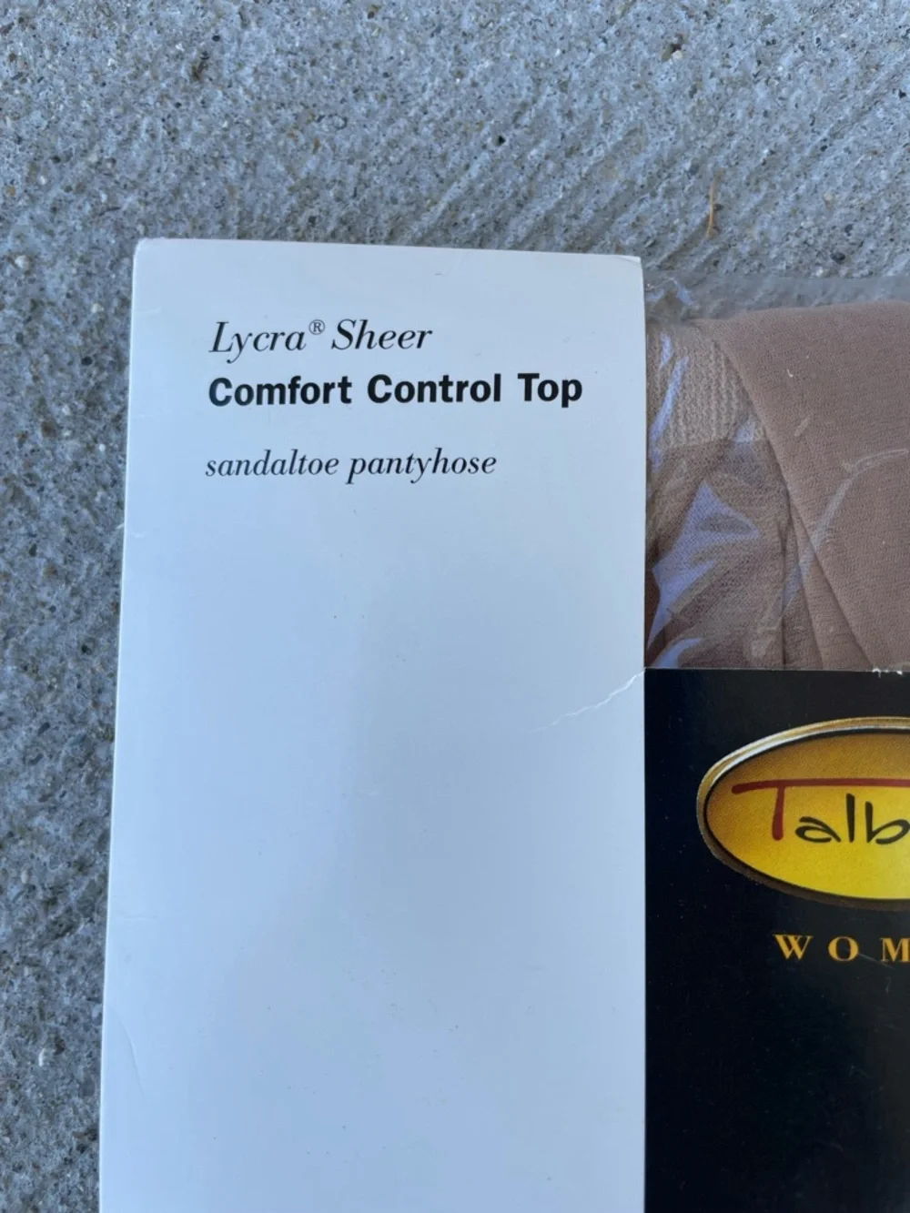Talbots vintage womens pantyhose nylons Plus size 2X Nude Sand shapewear NWT
